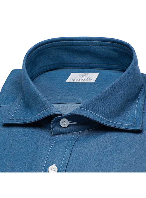 BLUES DENIM Cotton Shirt – Welcome on Santillo1970.com