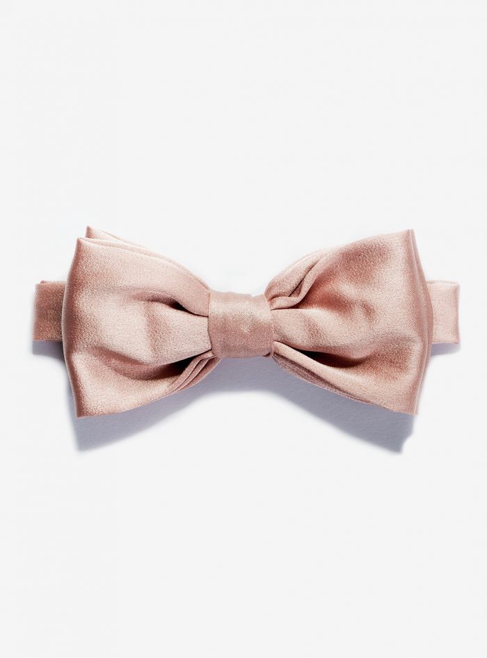 BACCARÁ rosé  ready-tied silk Bow tie