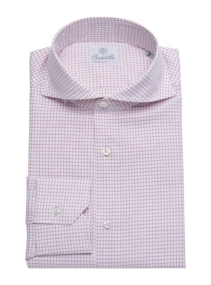 LORD ROSEBERY red windowpane check shirt