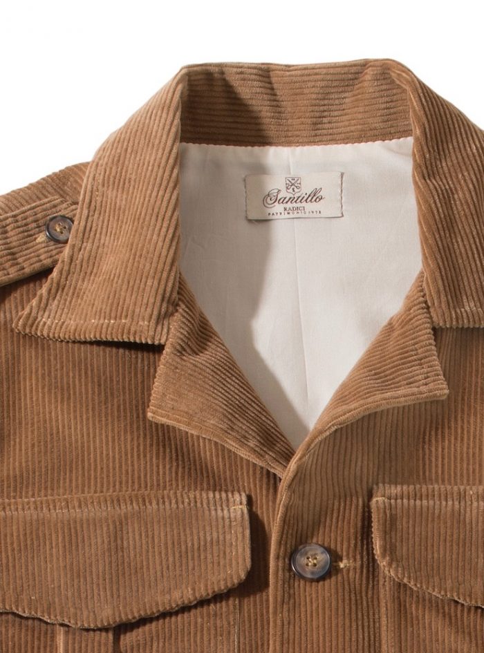 ASCARI sand Corduroy Radici Patrimonio 1970 Field Jacket - Image 3