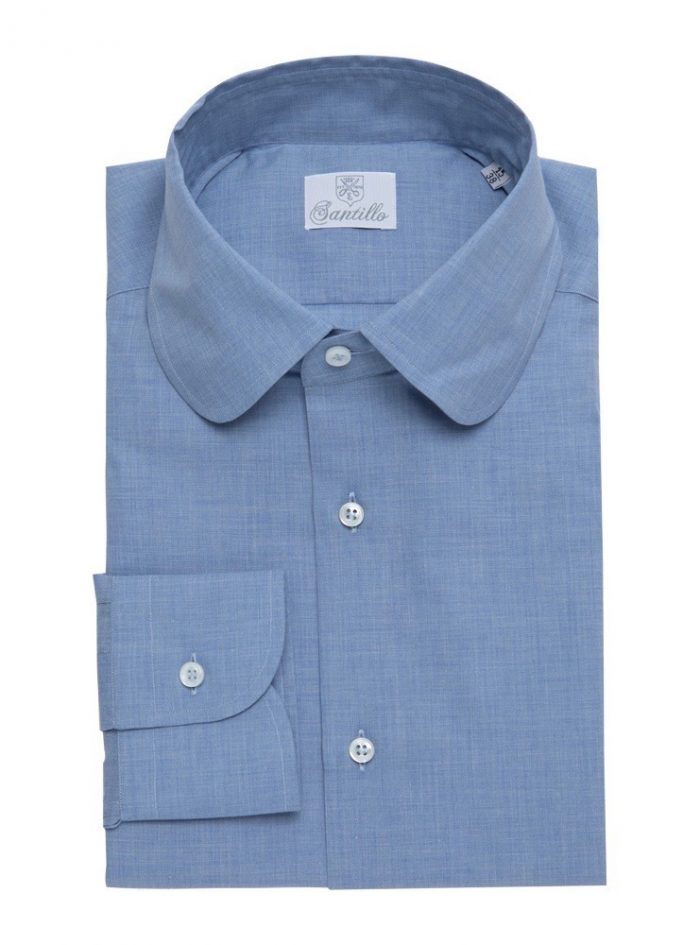 SOLFERINO blue sky cotton shirt