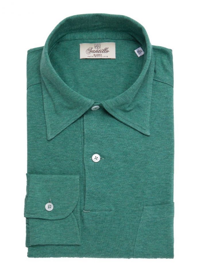 TILDEN green brushed radici patrimonio 1970 polo shirt