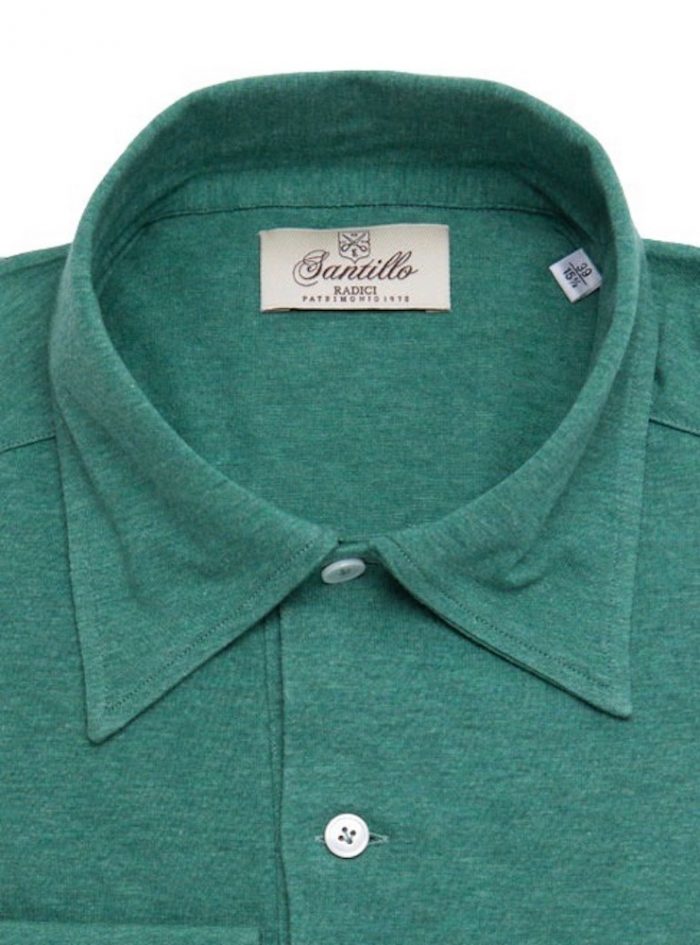 TILDEN green brushed radici patrimonio 1970 polo shirt - Image 2
