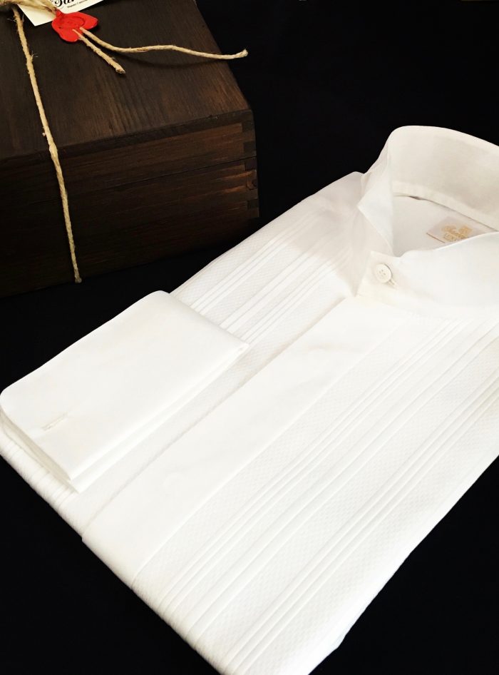Luxury handmade white voile shirt - Image 7