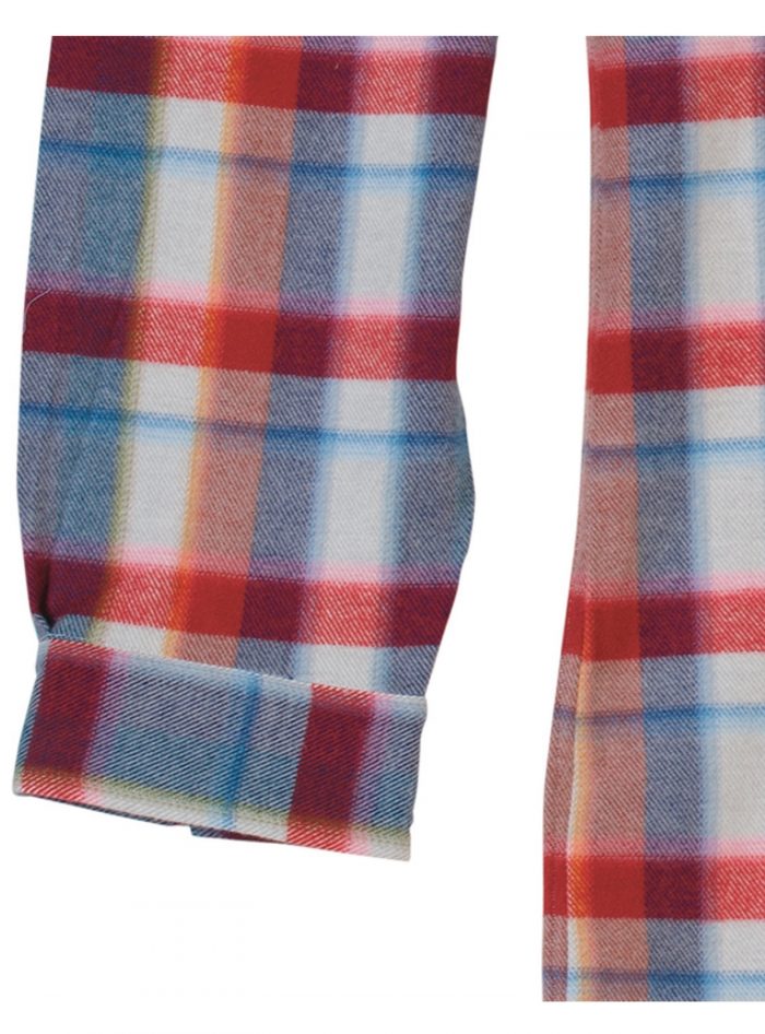LACEDELLI radici patrimonio1970 Flannel Madras Overshirt - Image 3