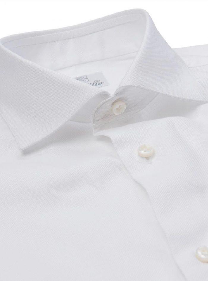 EXETER  white double twisted cotton shirt - Image 2