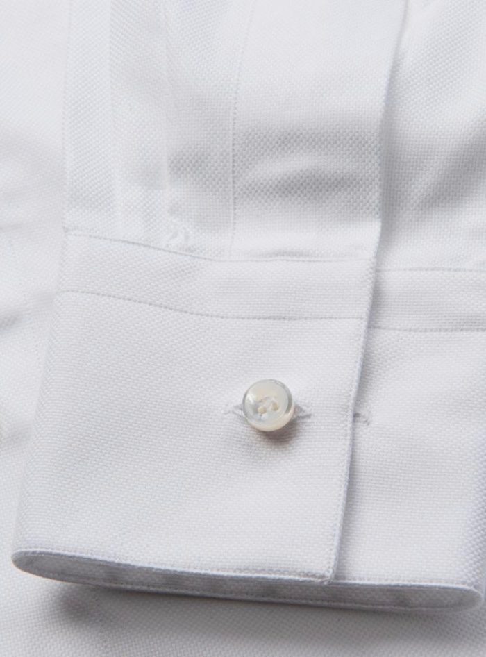 EXETER  white double twisted cotton shirt - Image 3