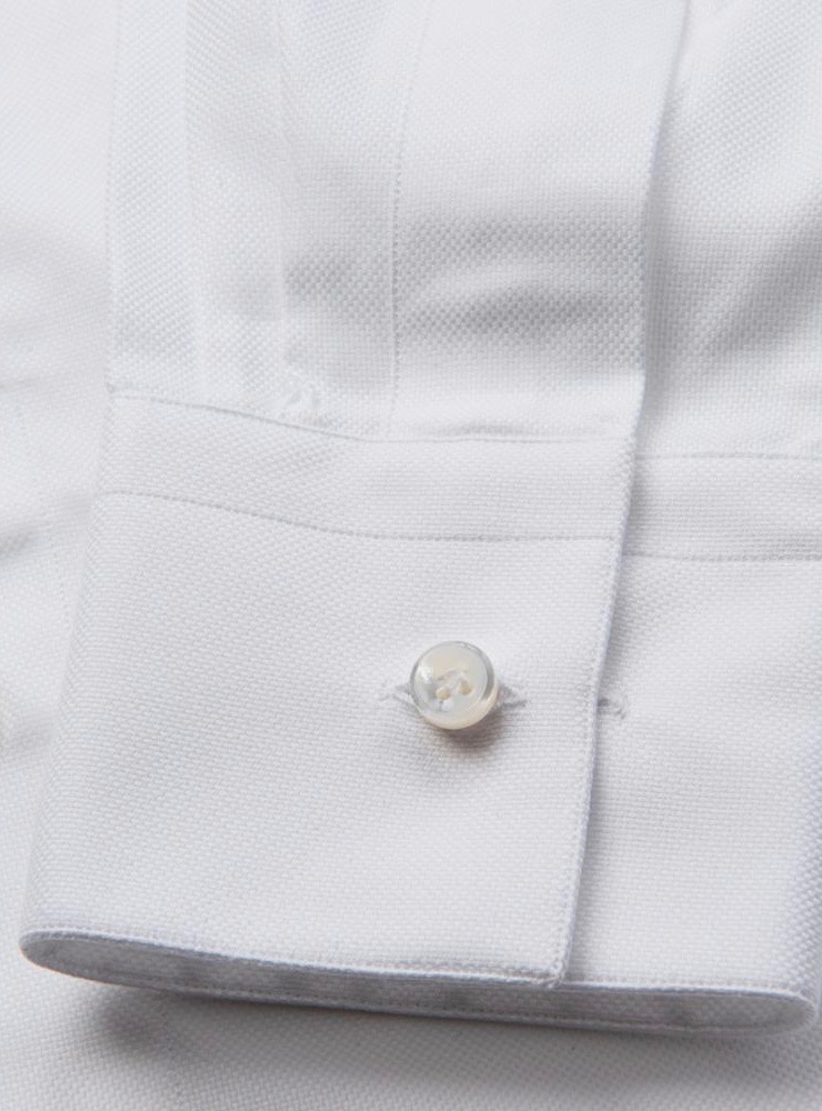 EXETER white double twisted cotton shirt – Welcome on Santillo1970.com