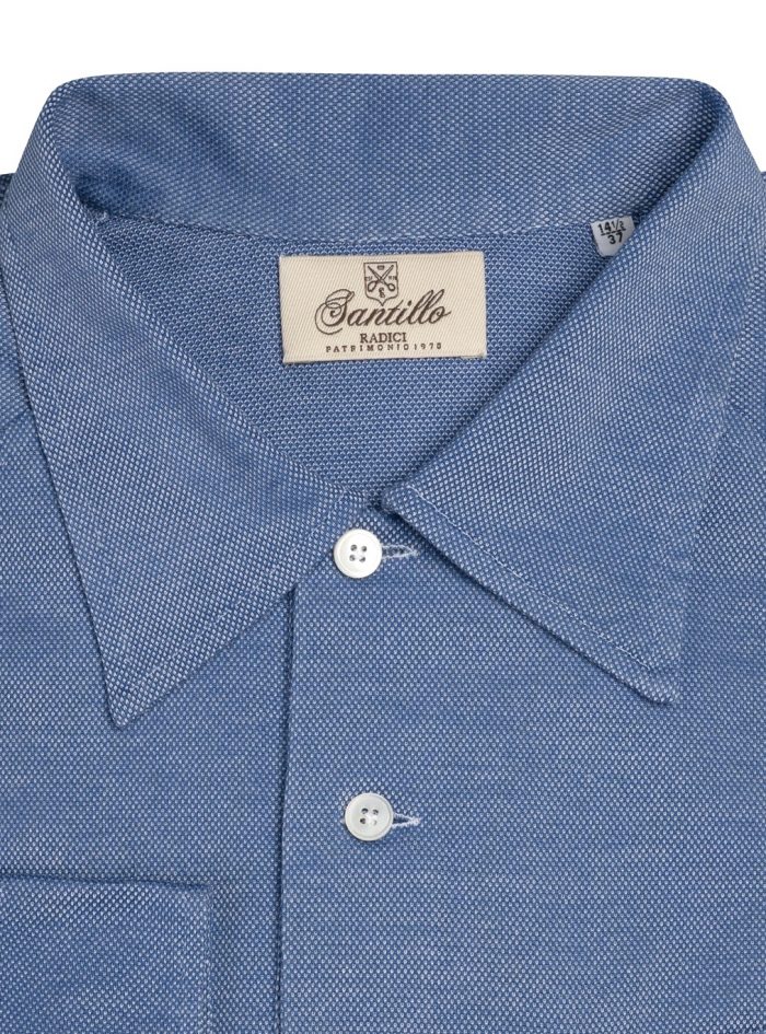 MARECHIARO pale blu radici patrimonio 1970 polo shirt - Image 2