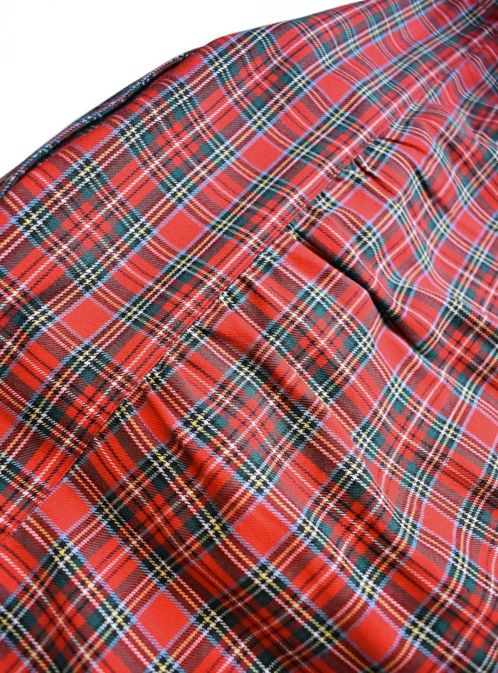 VOLPINTESTA red tartan radici patrimonio1970 flannel polo shirt - Image 6