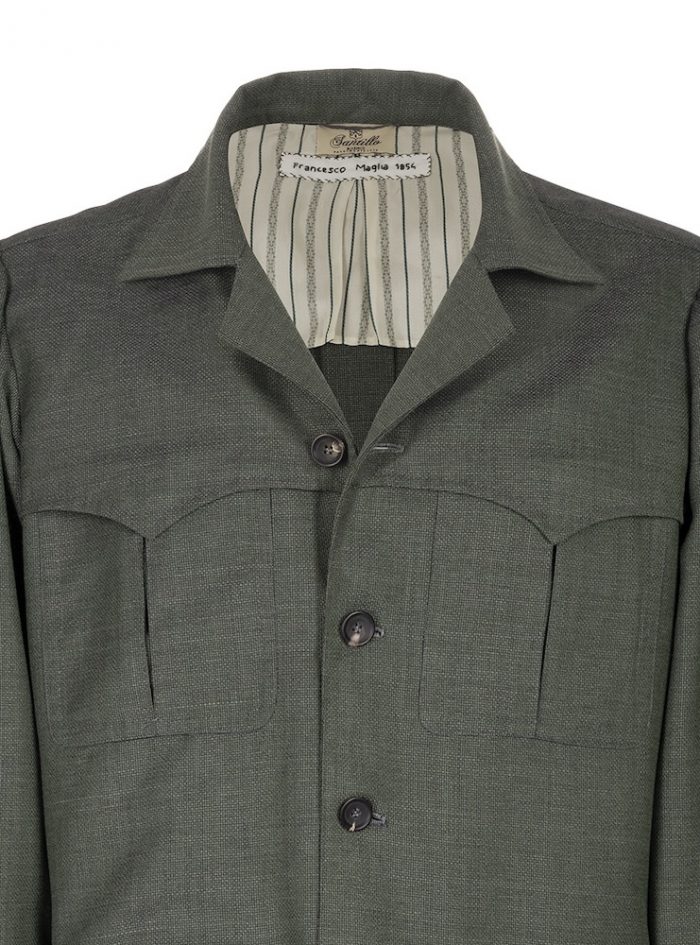 COPANELLO sage Hopsack jacket limited edition - Image 4