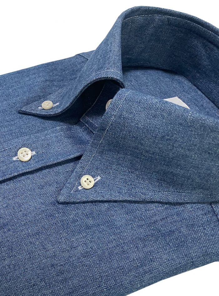 Our MONTEZEMOLO DENIM Cotton 100% cotton shirt.