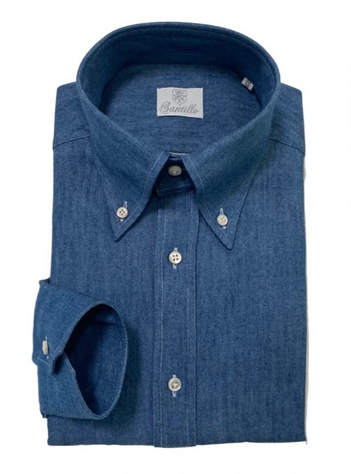 Our MONTEZEMOLO DENIM Cotton 100% cotton shirt.