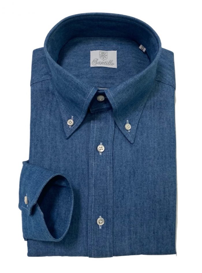 Our MONTEZEMOLO DENIM Cotton 100% cotton shirt.