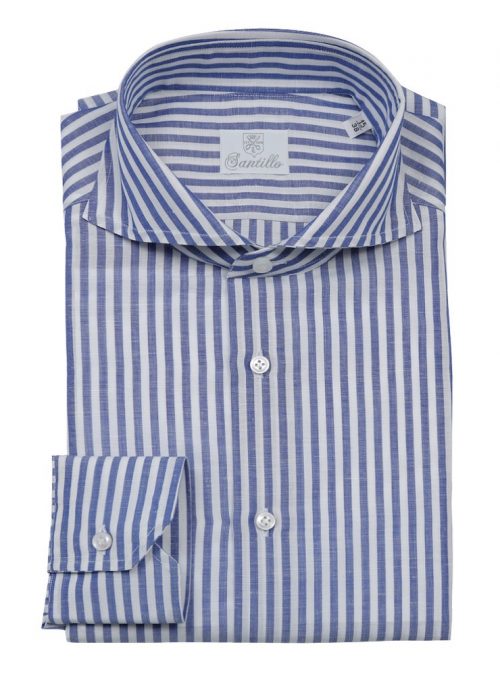 Our POSITANO blu striped shirt