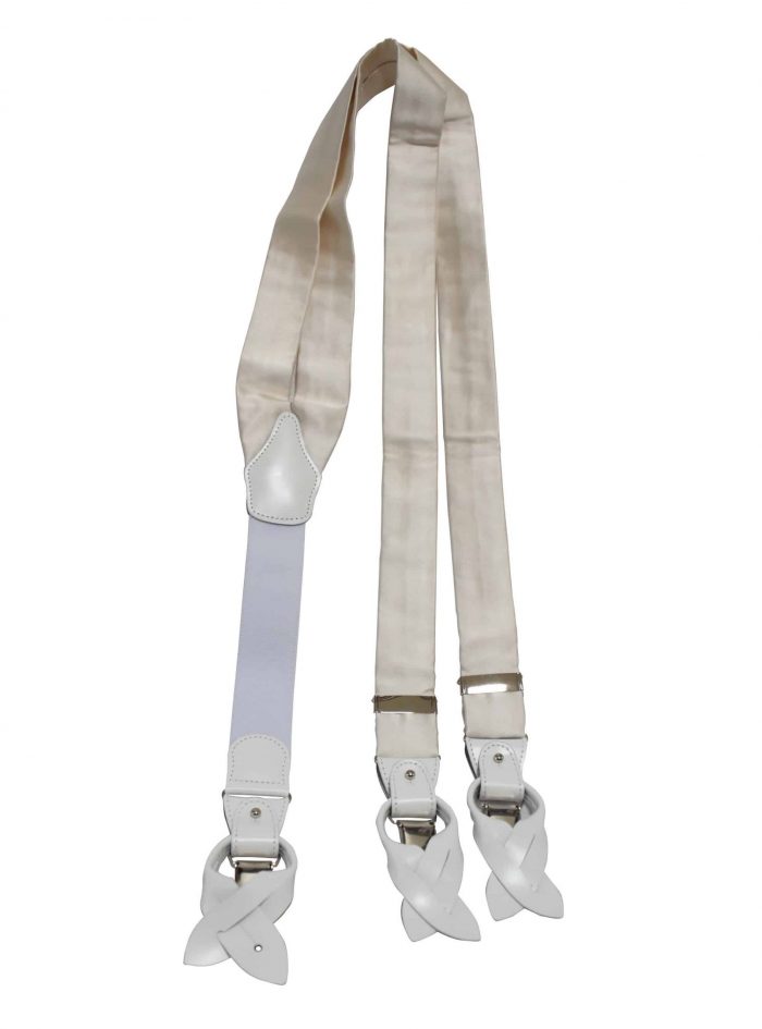 BRACES white adjustable silk - Image 2