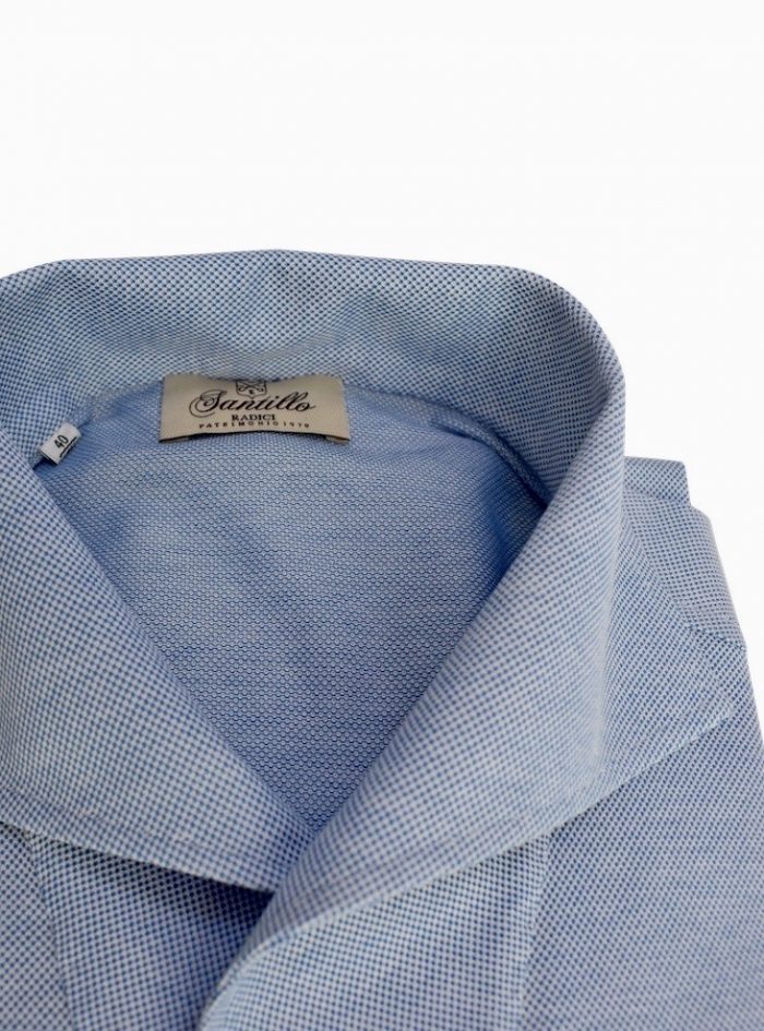 BAGNARA pale blu radici patrimonio 1970 polo shirt - Image 2