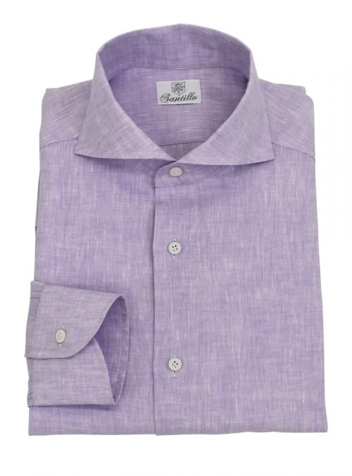 Our PIAZZETTA A CAPRI lillac 100% linen shirt.