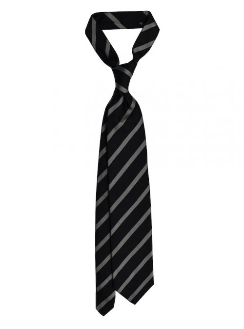 REGIMENTAL black background silver tie