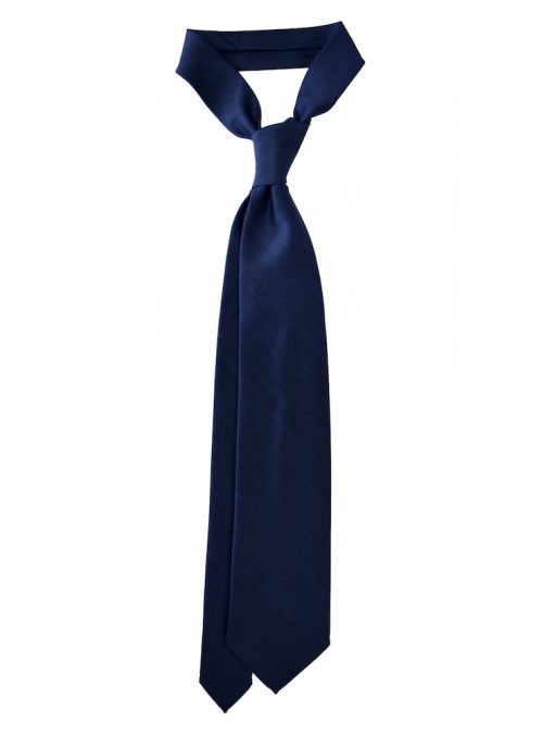 Our BLIGNY blu chevron wool tie.